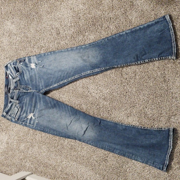 Silver Suki Women's Boot Cut Jeans Size 27W / 33L - Picture 2 of 8